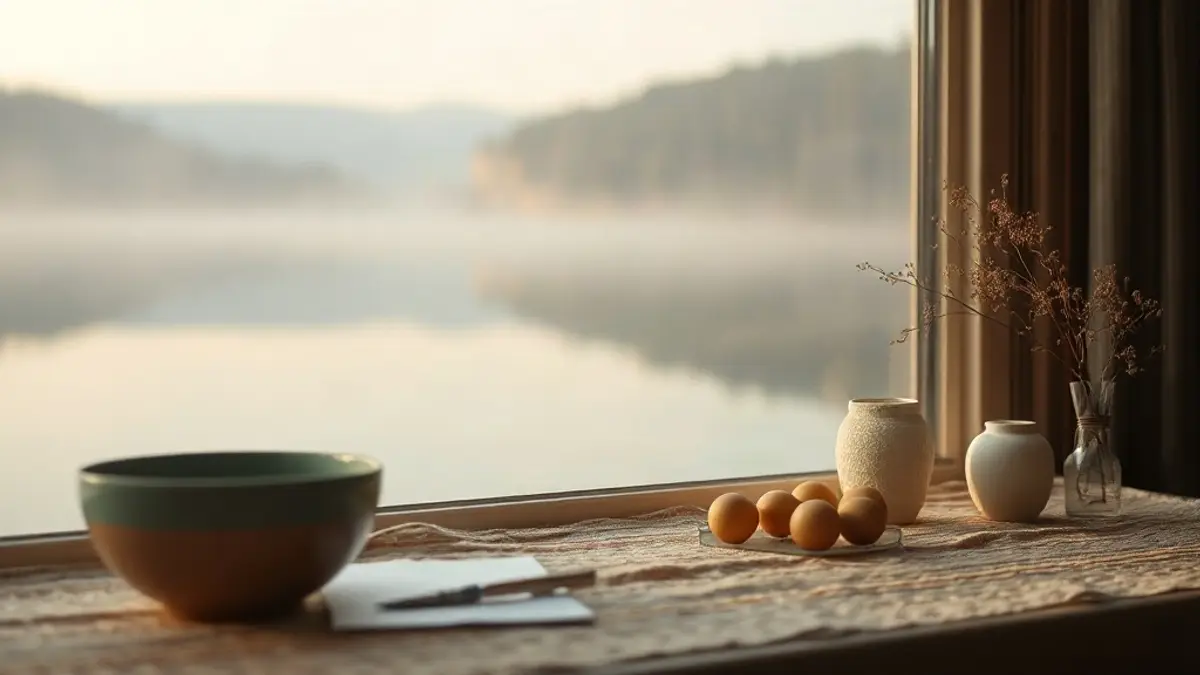 still lake at first light with faint mist over the surface — illustration for How to Ask for Reassurance in a Healthy Way