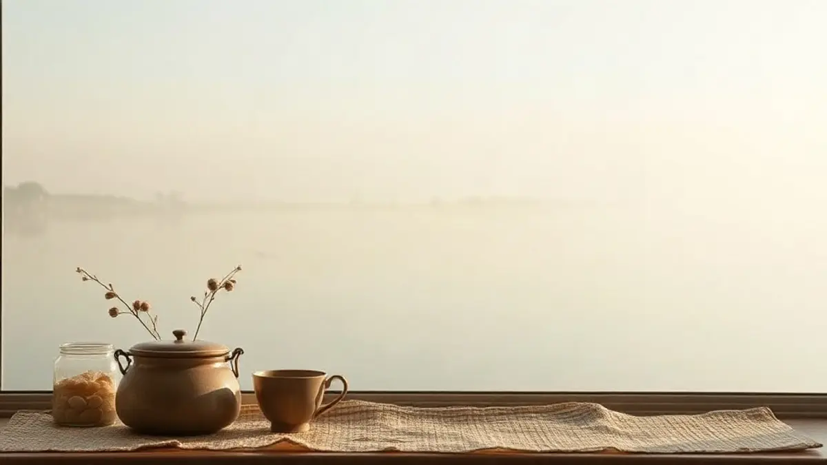 still lake at first light with faint mist over the surface — illustration for How to Validate Yourself