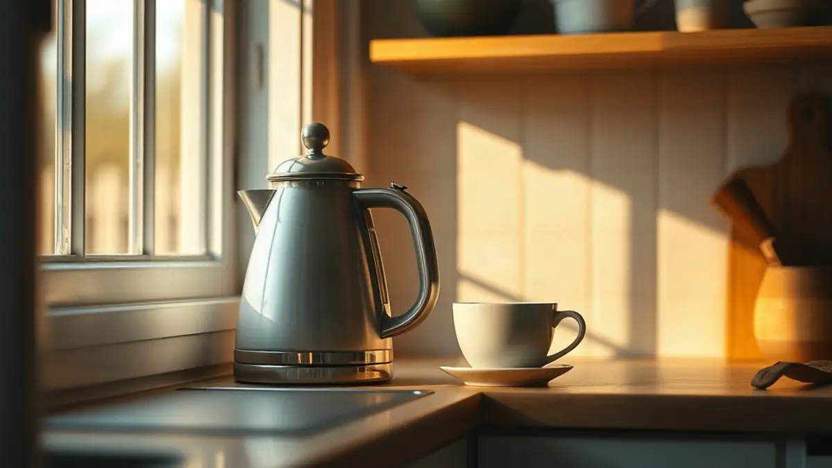 warm kitchen corner at golden hour — illustration for Reparenting Scripts