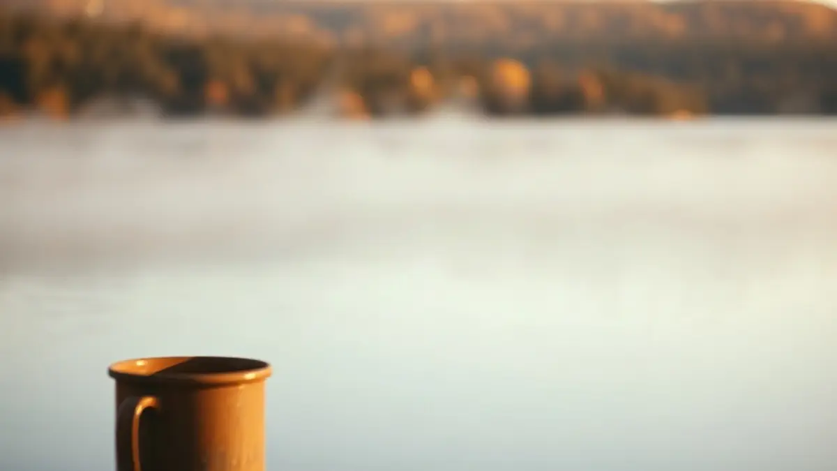 still lake at first light with faint mist over the surface — illustration for Why Do I Always Ask If We're Okay